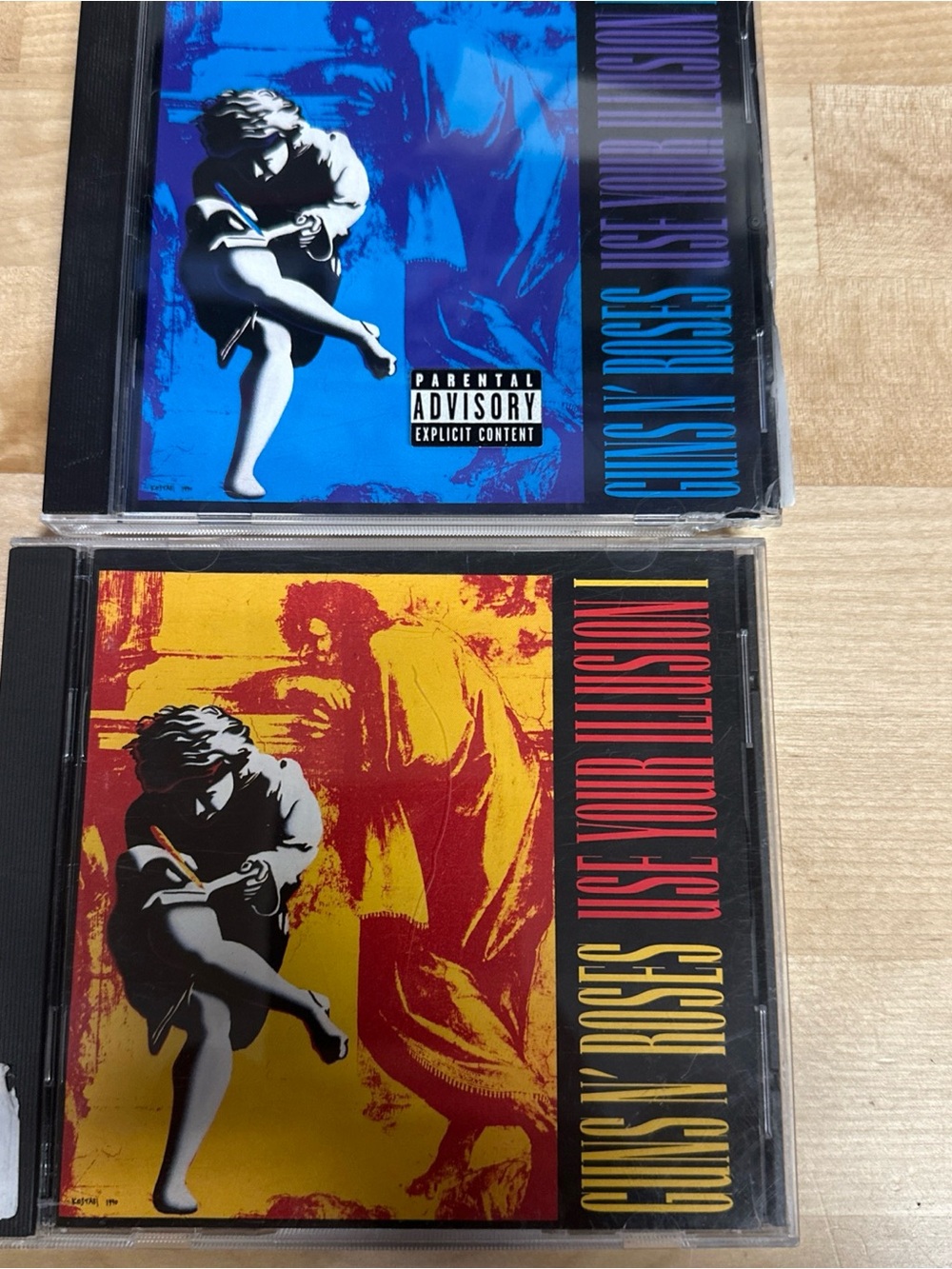 Source Unknown Guns N' Roses Use Your Illusion I & II Blue and Yellow CD Set